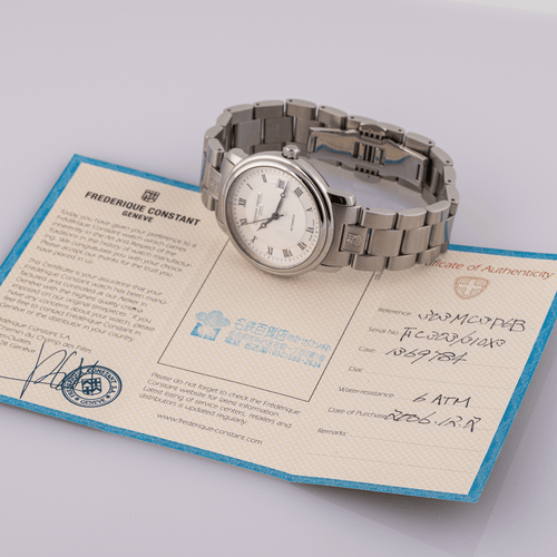 Frederique Constant Classics Heart Beat - Montre automatique en acier 58 Facettes TOT-02450