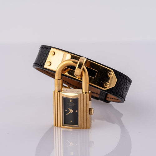 Montre Hermès Kelly - Montre en plaqué or 58 Facettes TOT-02443