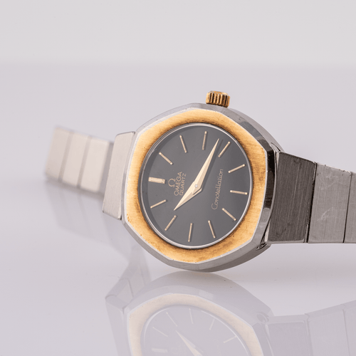 Omega Constellation - Montre quartz en acier 58 Facettes TOT-02434