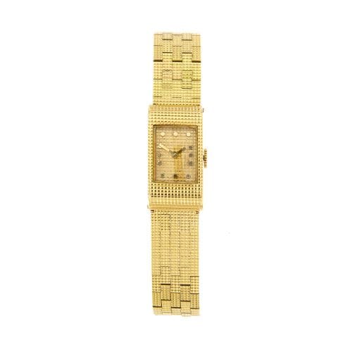 Montre Boucheron Reflet - Montre en or jaune 18 ct rectangulaire 58 Facettes 27256