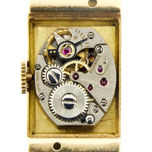 Montre Boucheron Reflet - Montre en or jaune 18 ct rectangulaire 58 Facettes 27256
