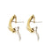 Boucles d'oreilles Damiani - Boucles d’oreilles clous animalier en or jaune et or blanc 18 ct, diamants 58 Facettes 20545