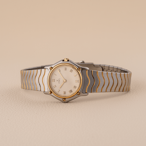 Ebel Classic Wave - Montre 166901 en or jaune et acier 58 Facettes TOT-02433