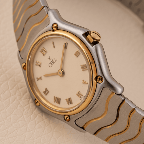Ebel Classic Wave - Montre 166901 en or jaune et acier 58 Facettes TOT-02433