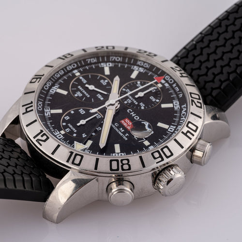 Chopard Mille Miglia - Montre chronographe GMT en acier 58 Facettes TOT-02429