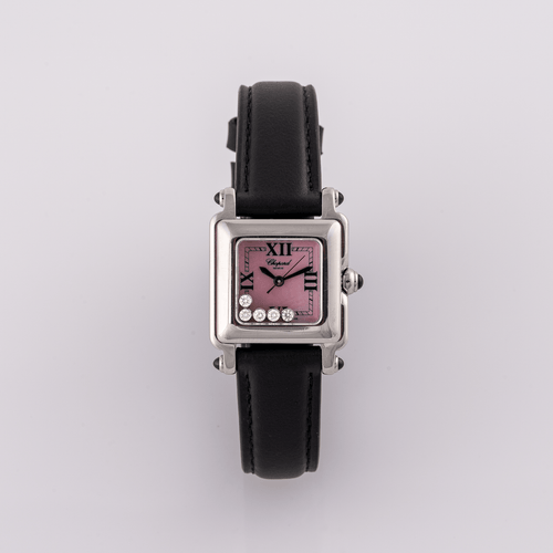 Chopard Happy Sport - Montre 27/8893-23 en acier 58 Facettes TOT-02422