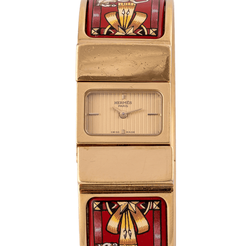 Hermès Loquet - Montre L01.201 plaqué or 58 Facettes TOT-02418
