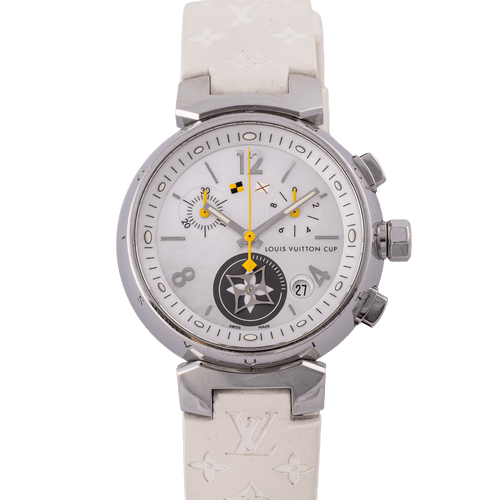 Montre Louis Vuitton Tambour - Montre Q132C en acier 58 Facettes TOT-02404