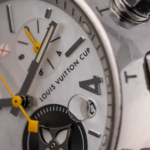 Montre Louis Vuitton Tambour - Montre Q132C en acier 58 Facettes TOT-02404