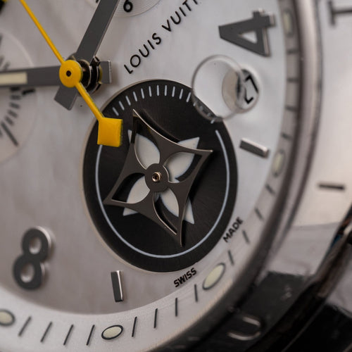 Montre Louis Vuitton Tambour - Montre Q132C en acier 58 Facettes TOT-02404