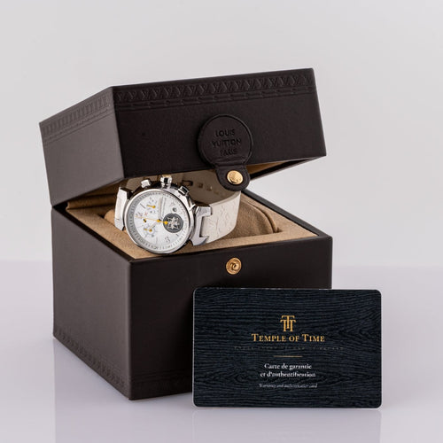 Montre Louis Vuitton Tambour - Montre Q132C en acier 58 Facettes TOT-02404