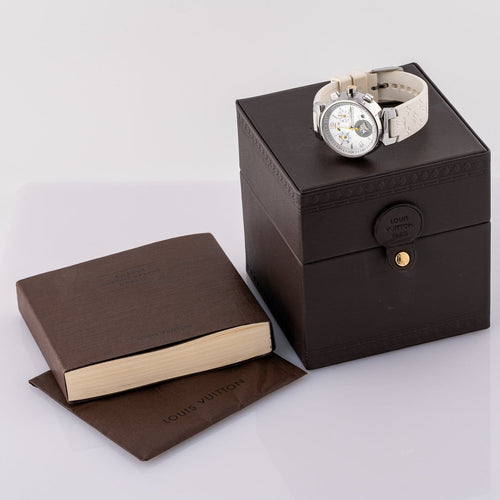 Montre Louis Vuitton Tambour - Montre Q132C en acier 58 Facettes TOT-02404