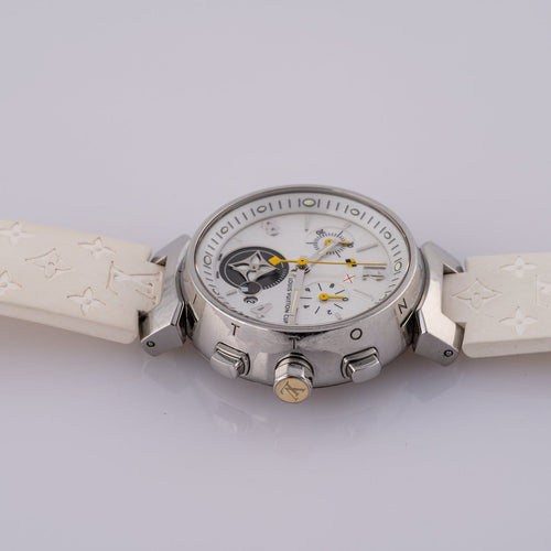 Montre Louis Vuitton Tambour - Montre Q132C en acier 58 Facettes TOT-02404