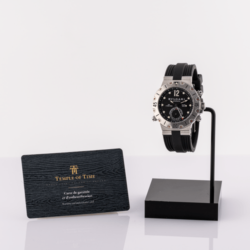 Bulgari Diagono Scuba GMT - Montre en acier 58 Facettes TOT-02381