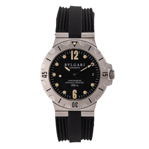 Bulgari Diagono Scuba - Montre SD38S en acier 58 Facettes TOT-02365
