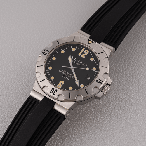 Bulgari Diagono Scuba - Montre SD38S en acier 58 Facettes TOT-02365