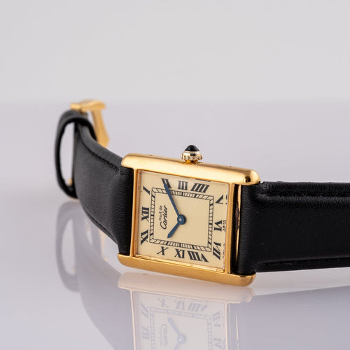 Montre Cartier Must de Tank - Montre unisexe en plaqué or 58 Facettes TOT-02343