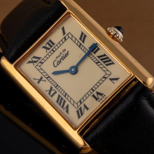 Montre Cartier Must de Tank - Montre unisexe en plaqué or 58 Facettes TOT-02343