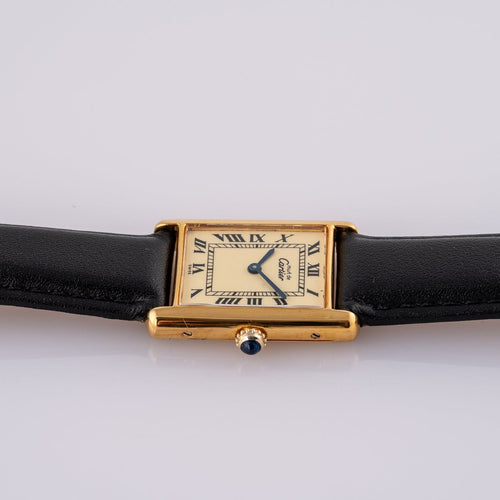 Montre Cartier Must de Tank - Montre unisexe en plaqué or 58 Facettes TOT-02343