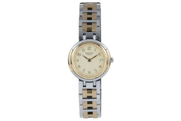 Hermès Windsor - Montre en acier et plaqué or 58 Facettes TOT-01927