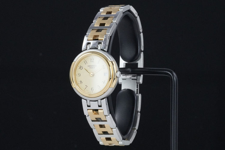 Hermès Windsor - Montre en acier et plaqué or 58 Facettes TOT-01927