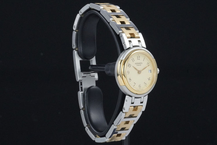 Hermès Windsor - Montre en acier et plaqué or 58 Facettes TOT-01927