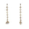 Boucles d'oreilles Boucles d’oreilles pendantes - Quarzs fumés et perles en or 18 ct 58 Facettes 31650