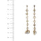 Boucles d'oreilles Boucles d’oreilles pendantes - Quarzs fumés et perles en or 18 ct 58 Facettes 31650