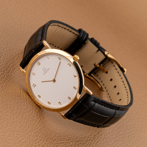 Montre Omega De Ville - Montre quartz plaqué or 58 Facettes TOT-01965