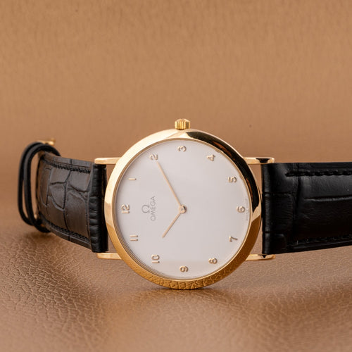 Montre Omega De Ville - Montre quartz plaqué or 58 Facettes TOT-01965