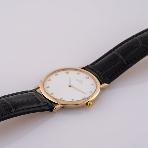 Montre Omega De Ville - Montre quartz plaqué or 58 Facettes TOT-01965