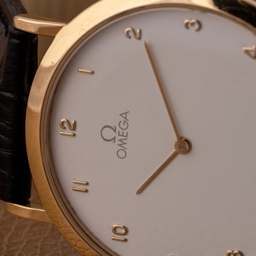 Montre Omega De Ville - Montre quartz plaqué or 58 Facettes TOT-01965