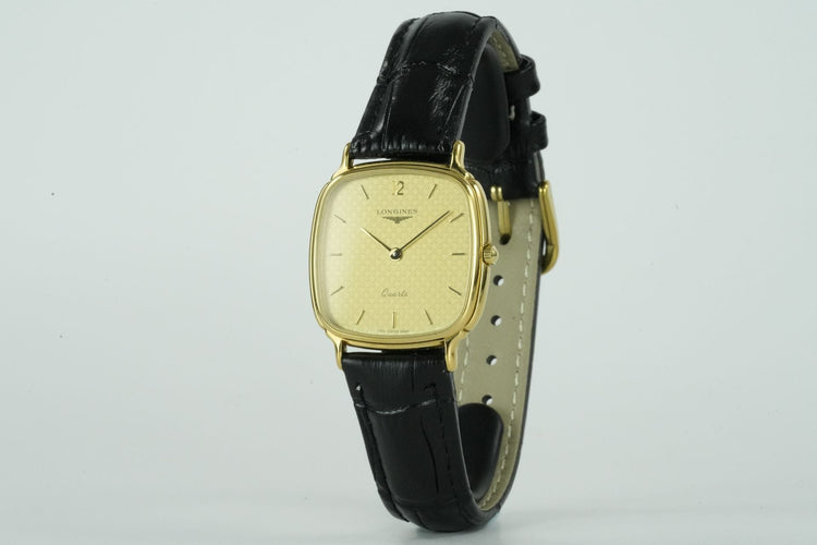 Longines TV - Montre quartz plaqué or 58 Facettes TOT-01786