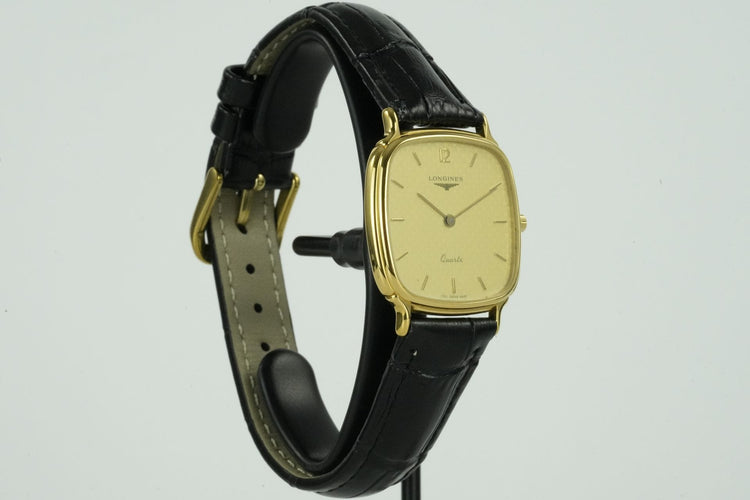 Longines TV - Montre quartz plaqué or 58 Facettes TOT-01786