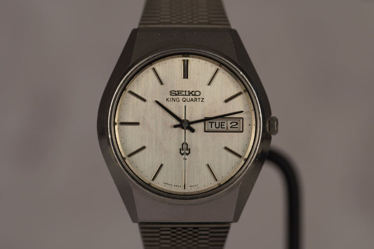 Seiko King Quartz - Montre en acier 58 Facettes TOT-11110