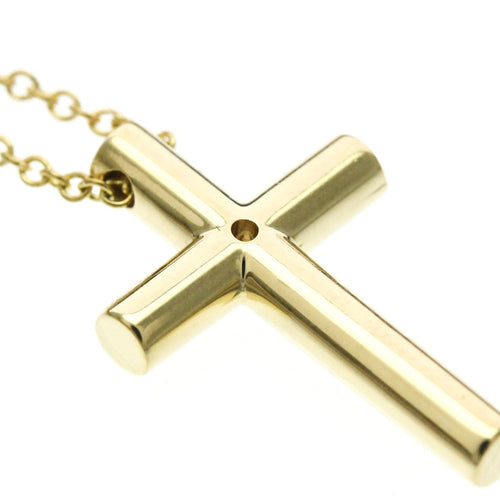 Pendentif Tiffany & Co. - Pendentif croix en or jaune 18K et diamant 58 Facettes d5ynktsadv