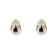 Pomellato Schegge - Boucles d'oreilles en or jaune et blanc, diamants et saphirs 58 Facettes 38310