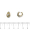 Pomellato Schegge - Boucles d'oreilles en or jaune et blanc, diamants et saphirs 58 Facettes 38310