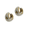 Pomellato Schegge - Boucles d'oreilles en or jaune et blanc, diamants et saphirs 58 Facettes 38310