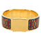 Hermès Loquet - Bracelet jonc en métal et émail imprimé 58 Facettes q8b78hsd8k