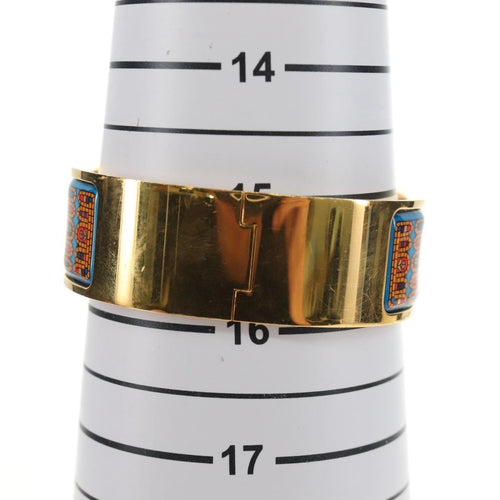 Hermès Loquet - Bracelet jonc en métal et émail imprimé 58 Facettes q8b78hsd8k