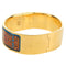 Hermès Loquet - Bracelet jonc en métal et émail imprimé 58 Facettes q8b78hsd8k