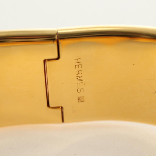 Hermès Loquet - Bracelet jonc en métal et émail imprimé 58 Facettes q8b78hsd8k