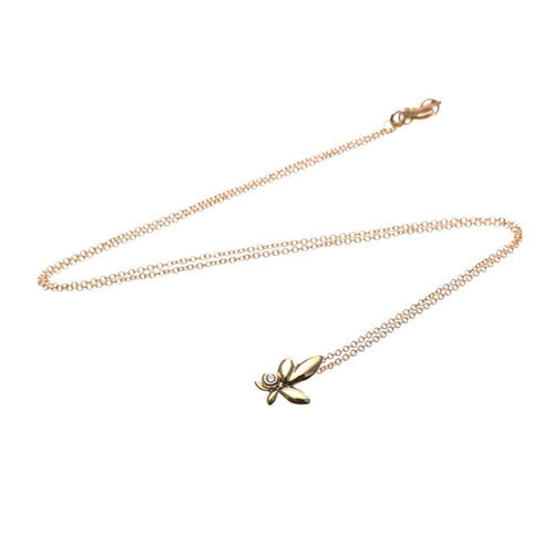 Tiffany & Co. Paloma Picasso - Pendentif Olive Leaf en or rose et diamant 58 Facettes vt9tesv8ru