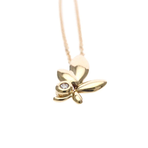 Tiffany & Co. Paloma Picasso - Pendentif Olive Leaf en or rose et diamant 58 Facettes vt9tesv8ru