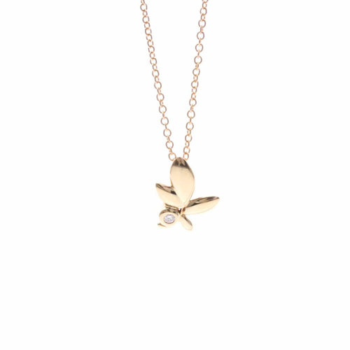 Tiffany & Co. Paloma Picasso - Pendentif Olive Leaf en or rose et diamant 58 Facettes vt9tesv8ru