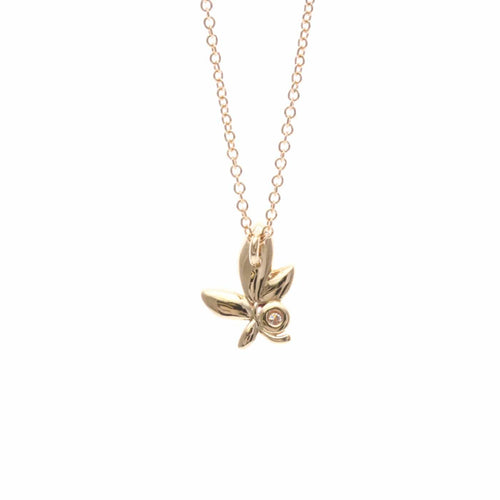 Tiffany & Co. Paloma Picasso - Pendentif Olive Leaf en or rose et diamant 58 Facettes vt9tesv8ru