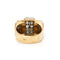 58 Bague Tank - Bague en or jaune, platine et diamants 58 Facettes 260232R