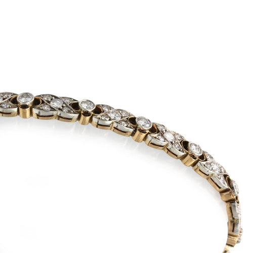 Bracelet en or 750‰, argent 800‰ et diamants 58 Facettes 260037R