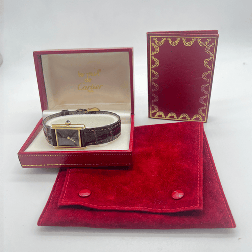 Montre Cartier Tank Must - Montre en vermeil 58 Facettes MON-3108-001